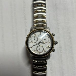 Timed watch silver and gold